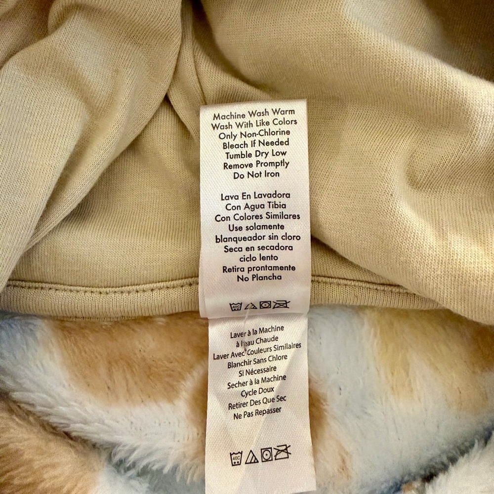 NWT Little Beginnings 0-3M Bear Fleece Pramsuit Hooded Winter Jumpsuit - Picture 5 of 7